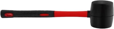 Rubber Hamer - Mokerslag Hamer - Meubelmontage - Zacht voor Oppervlakken - 383-973g - Zwart
