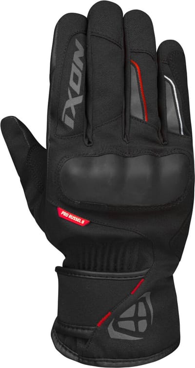 Ixon Pro Russel 2 Zwart Rood Waterdichte Handschoenen - Handschoen