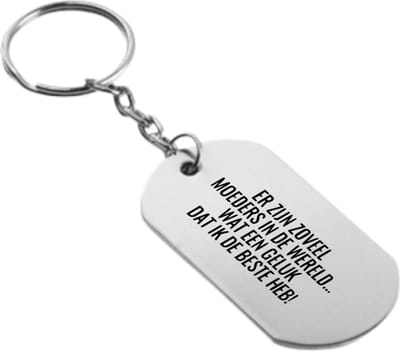 Akyol - er zijn zoveel moeder in de wereld... wat een geluk dat ik de beste heb sleutelhanger - Mama - de liefste en beste moeder - moederdag cadeautjes - moederdag - cadeau - verjaardagscadeau - verjaardag - kado - gift - moeder artikelen- 54 x 29mm