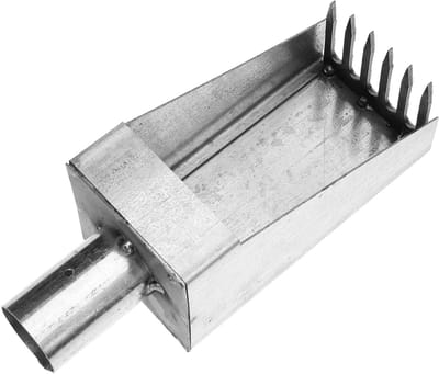 Fruitplukker Roestvrij Staal - Plukmand Gereedschap - Fruit Oogsten - Handig Hoge Takken - 22 x 8 cm - Zilverkleurig