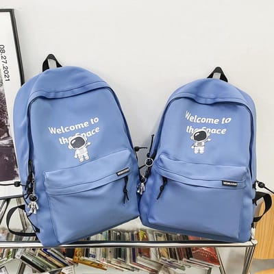 Nieuwe Schooltas voor Basisschoolleerlingen Eerste Klas Middelbare School Jongen Letter Schoolrugzak gray