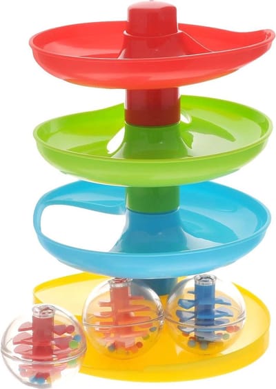 Playgo ballentoren kleurrijk speelgoed voor peuters en baby's.