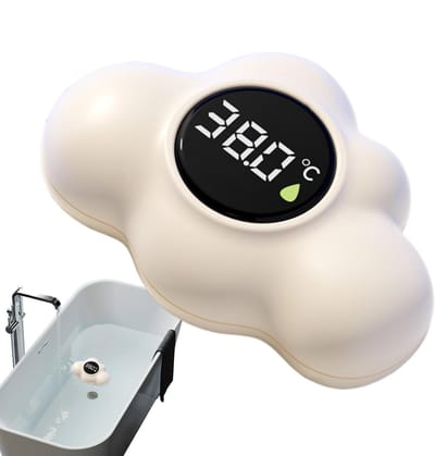 Wolkvormige Digitale Badthermometer met LED Display Waterdicht Veiligheidsspeelgoed voor Baby en Kinderen Badkamer Douche Zwembad