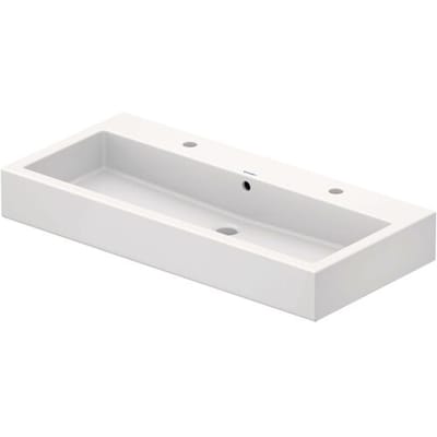Duravit Vero washbasin 100 cm w. 2 tap holes ground 0454100026