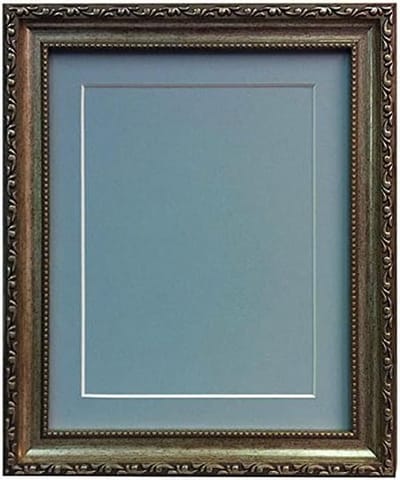 Zilveren Fotolijst met Roze Passe-partout en Beschermplaat voor 4x3 Inch Foto
