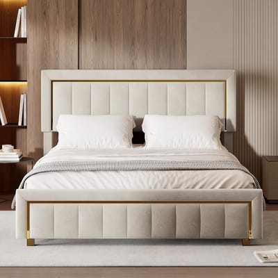Tweepersoons bed met opbergruimte en hydraulisch frame 160 x 200 cm