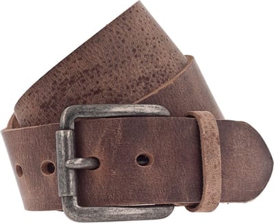 Vanzetti Leren riem Denim Love 45mm Leather Belt W95 Light Brown bruine