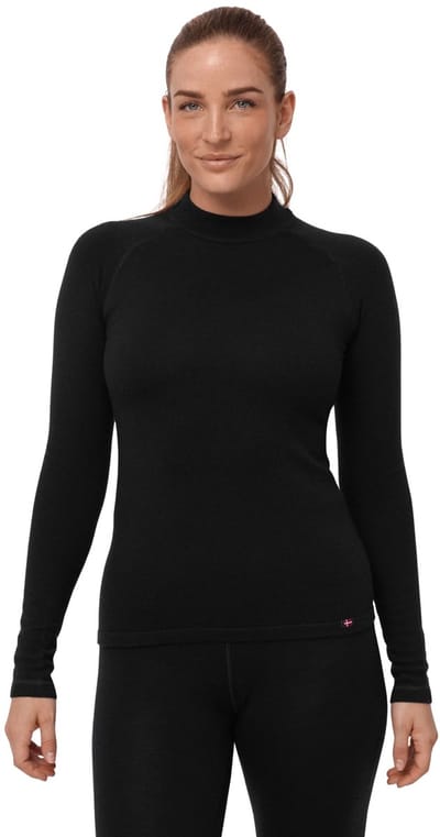 DANISH ENDURANCE Merino Wol Thermoshirt Vrouwen - voor Extreme Kou - Zwart - Maat XL