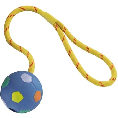 Rubberen bal met touw voor honden Nobby Pet