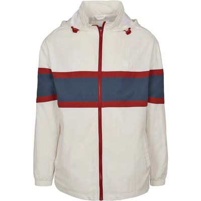 Urban Classics - Crinkle Nylon Anorak white Windbreaker jacket - S - Wit