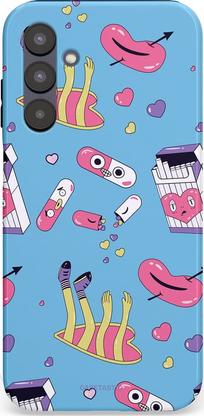 Casetastic Hoesje Geschikt voor Samsung A25 - Stijlvolle Beschermende Duo-layer Case - Liefdespil