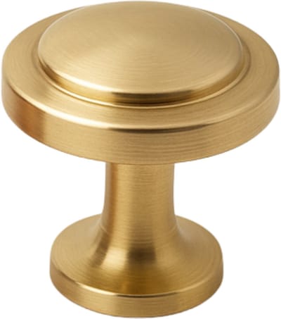 Kastknop Goud Memphis 32mm - Knoppen voor keukenkast - deurknopjes - Meubelknoppen / Kastknoppen Goud