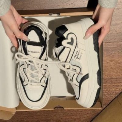 Nieuwe Lente en Herfst Mesh Schoenen Dames Ademende Kleine Witte Schoenen Dames Dunne Mesh Schoenen Veelzijdige Dikke Zool Schoenen 40 gray