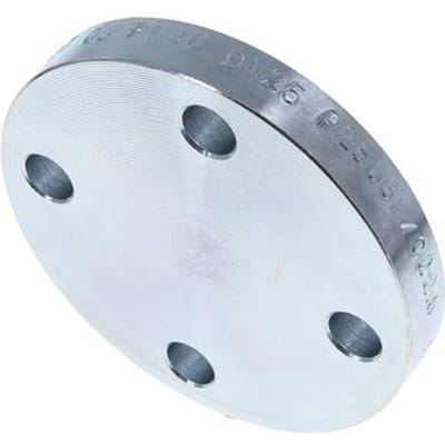 Blindflens DN80-PN40 Verzinkt Staal DIN 2527 En EN 1092-1 (Type 05)
