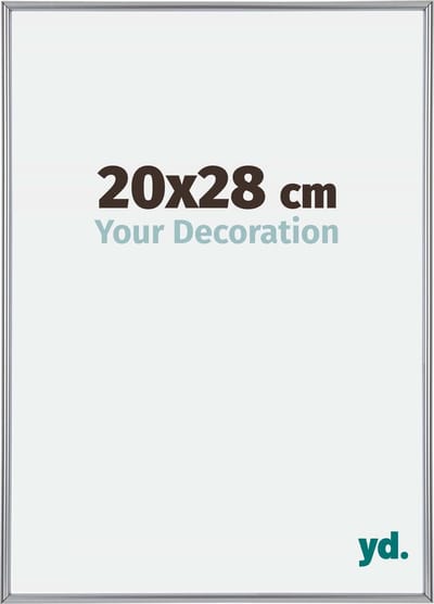 Your Decoration - Fotolijst 20x28 cm - Kunststof - Zilver Hoogglans - Annecy