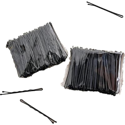 100 stuks Zwarte Eén Woord Clip Modieuze Multifunctionele Metalen Eén Woord Pony Haarspeld voor Vrouwen Mannen