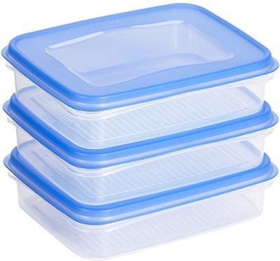 Sunware - Club Cuisine diepvriesdozenset set van 3 0,7L transparant blauw