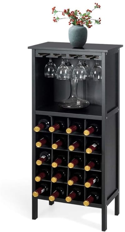MIRA®Barkast - Drankkast - Barmeubel - Zwart - 42cm x 96cm x 24cm