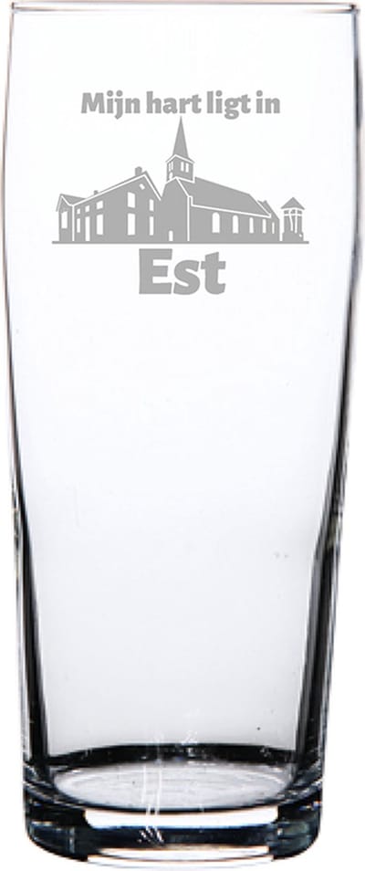 Gegraveerde bierfluitje 19cl Est