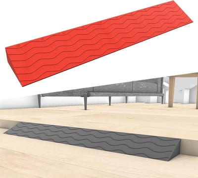 Drempelhulp Opritaan Rug naar Binnen - Antislip Veerbarrière voor Rolstoel