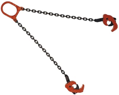 Kettingvatkrik met 2 haken voor industriële vaten - Robuust en veilig hefgereedschap - Stabiele kraanlift met ketting - Praktisch en betrouwbaar