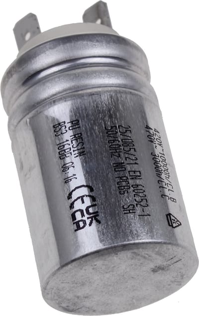 WHIRLPOOL - CONDENSATOR 5µF - S2 d30 W/S 6,3x0,8 MET EU - C00861174