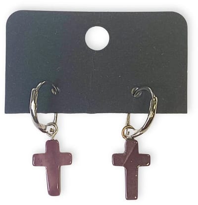 Mookaiet kruis oorbellen - fashion jewelry