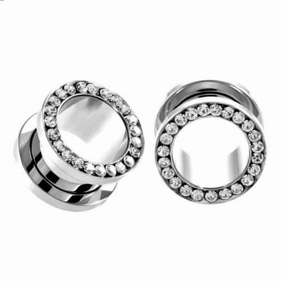 Dailygoods- Oor Tunnels 14mm - Roestvrij Staal - 2 Stuks - Hooggepolijst - Geschikt voor Diverse Gelegenheden - Tevredenheidsgarantie - Oorbellen