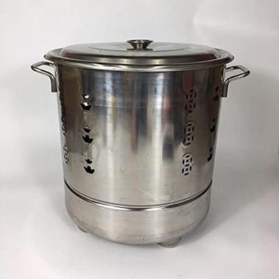 Tuin Verbrandingsoven - Roestvrij Staal Vat - Afval Verwerken - Versterkt Randontwerp - 50x48cm - Zilver