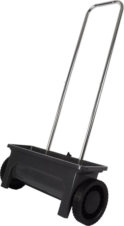 Talen Tools - Strooiwagen - Voor graszaad, kunstmest en zout - 12 liter - Verstelbaar strooivolume - 110 cm