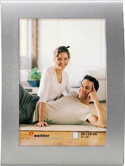 Walther Basixx - Metalen portretlijst - Fotoformaat 10x15 cm - Zilver