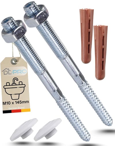 Montageset M10 x 140 mm voor Wastafel en Badkamerbevestiging