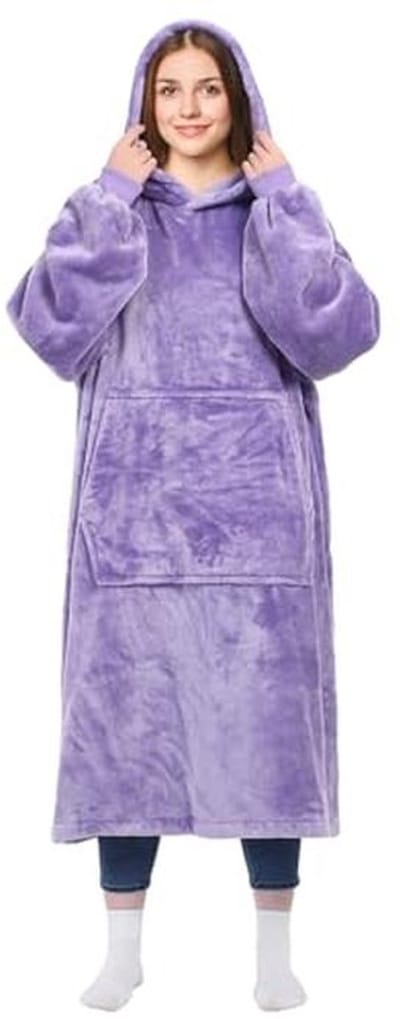 Draagbare hoodie deken voor dames en heren