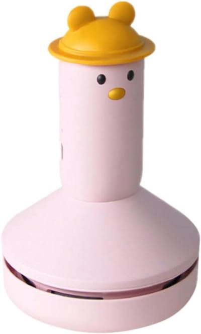 Mini Tafelstofzuiger - Bureaustofzuiger Kruimeldief - Bureau Reinigen - Elektrische Rotatie - 13.4 x 8.6 cm - Roze