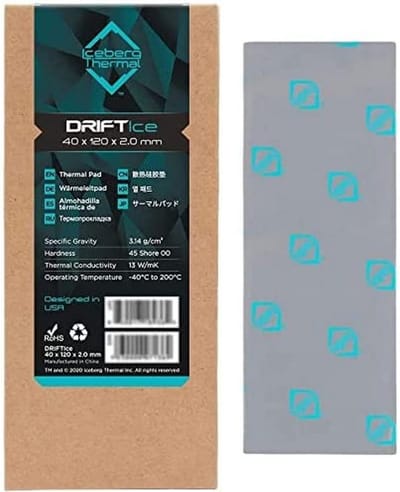 Thermische Pad voor CPU/GPU Koeling - Hoogwaardige Warmteoverdracht - 120x40mm - 2.0mm dik