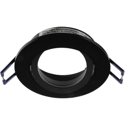 Deko-Light Samsola plafond inbouwlamp, zwart, Ø 8 cm, metaal
