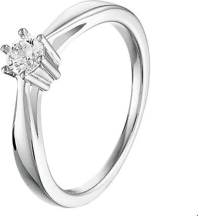 Zilver Gerhodineerde Ring zirkonia 1326638 16.50 mm (52)