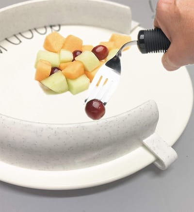 Plate Food Guard - Eet Hulp - Zelfstandig Eten - Voedsel Bescherming - 9-10 inch borden - Wit