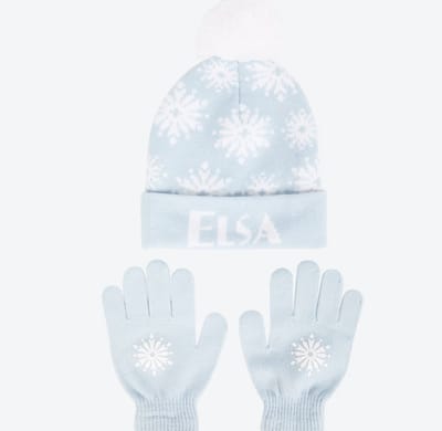Disney Frozen Elsa Kinder Winterset – Muts & Handschoenen – Blauw – Warm & Zacht – One Size – Officiële Disney Frozen Merchandise