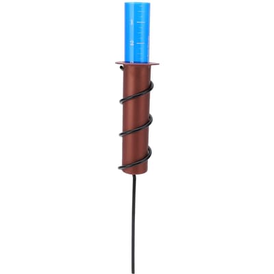 Zwevende Regenmeter Grondmontage Plastic Cilinder Regenwater Meetbuis met Schaal Recht brown