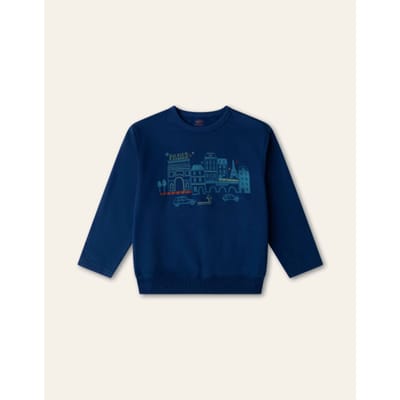 Oilily Hector Sweater- maat104/4yr Estate Blauw