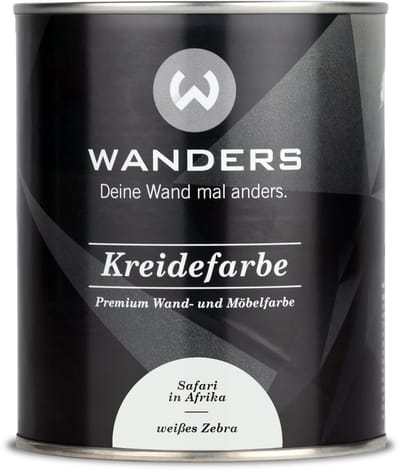 Wanders24 Shabby Chic krijtverf – 750 ml – Wit Zebra – mat