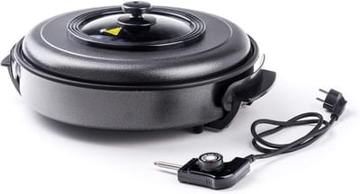 REN®Partypan -Airfryer -Hapjespan - pizza pan -32/5 cm - Zwart - 40cm x 50cm x 19cm