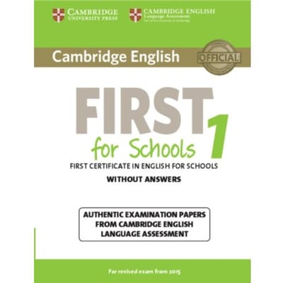 Cambridge English First For Schools 1 For Revised Exam From 2015 Student's Book Without Answers -