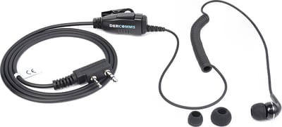 DerComms® Oordopje voor Kenwood TK3201, TK3501, TK3401, TK3701, NX1200, NX1300, TK-D240, TK-D340, TK-2000