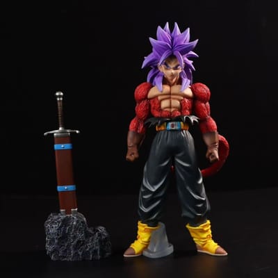 Super Saiyan 4 Trunks Dragon BallZ De Vierde Vorm SSj3 Wukong 510,23 inch/26 cm Kan Bewegen PVC Provocatie Strijdfiguur Speelgoed Cadeaus With box