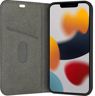 iPhone 13 Bookcase hoesje - dbramante1928 - Effen Zwart - Kunstleer