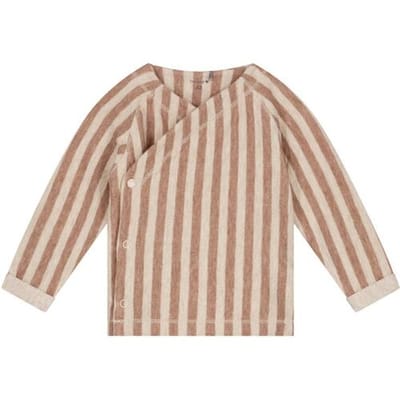 Prénatal newborn overslagshirt dubbeldoek Light Taupe Brown 44 unisex
