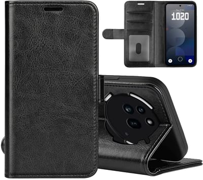 MobyDefend Hoesje - Geschikt voor Nothing Phone (3a) Pro - Wallet Book Case (Sluiting Achterkant) - Zwart