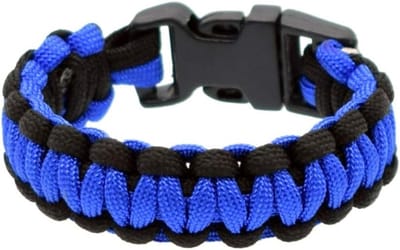 REN® Survival armband - Armband - Survivalset - Blauw/Zwart - 23cm x 3cm x 23cm